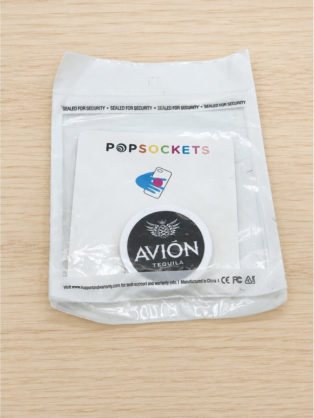Avion Tequila PopSockets Phone Grip Stand Black White NEW Sealed